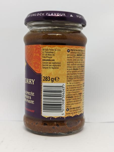 Pataks Extra Hot Curry Paste 283g